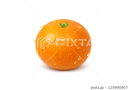みかんのイラスト リアル ミカン 129990907