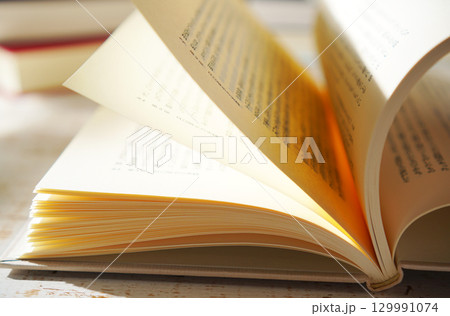 読書の秋・本を開く(イメージ) 読書の秋・本を開く(イメージ) 129991074