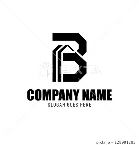 Illustration vector graphic of initial letter B real estate logo on white background 129991283