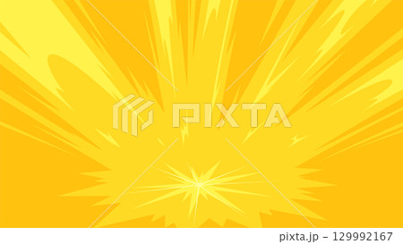 衝撃の光の背景イラスト_16:9 129992167