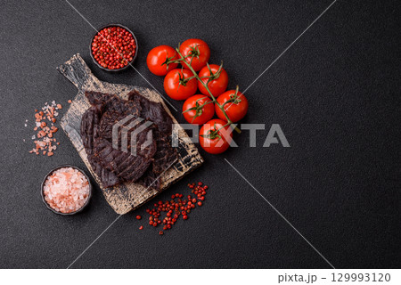 Snacks or jerky, beef slice meat dried, dehydrated. Beef snack 129993120