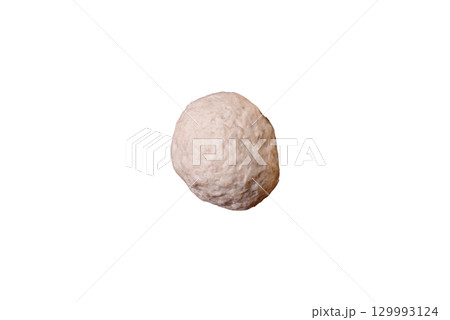 Chicken meatballs, cutlets steamed with salt and spices, a healthy meal 129993124
