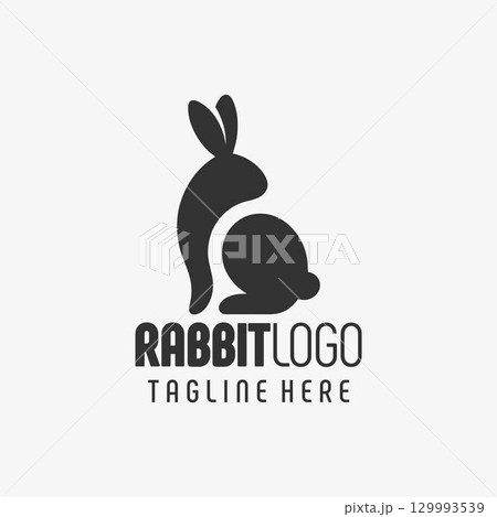 Luxury Rabbit Icon Logo Design 129993539