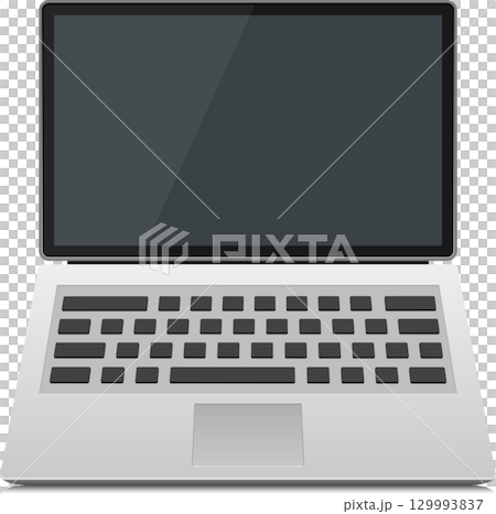 Sleek laptop with a large display, perfect for work, school, or entertainment on the go. 129993837