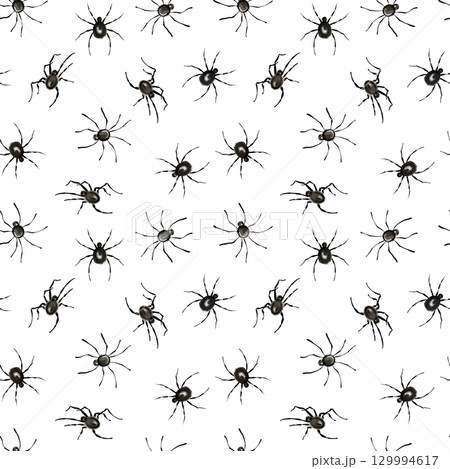 Seamless Spider Pattern Black And White Seamless Spider Pattern Black And White 129994617