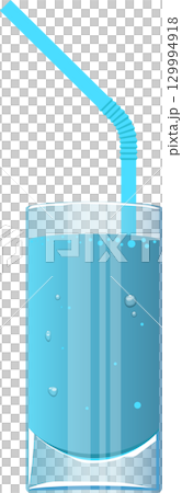 Refreshing drink in a glass with a straw, bubbles adding a touch of whimsy to this hydrating view Refreshing drink in a glass with a straw, bubbles adding a touch of whimsy to this hydrating view 129994918