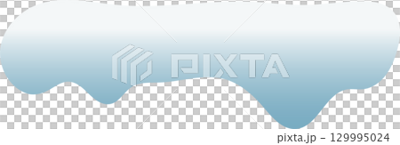 Illustrated icy snow formation element, ideal for winter themes and snowy design accents. Illustrated icy snow formation element, ideal for winter themes and snowy design accents. 129995024
