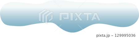 Abstract blob with a smooth gradient from white to blue, ideal for web design or illustration. 129995036