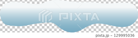 Abstract blob with a smooth gradient from white to blue, ideal for web design or illustration. 129995036