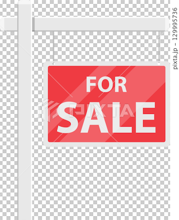 A red and white sign indicates a property is available for purchase and immediate occupancy. A red and white sign indicates a property is available for purchase and immediate occupancy. 129995736