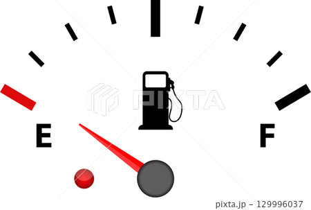 An illustration of a gauge with a red indicator pointing towards the lower end of the scale. An illustration of a gauge with a red indicator pointing towards the lower end of the scale. 129996037