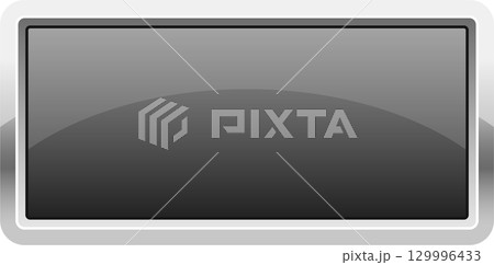 Sleek gray screen with a glossy finish and silver frame. Ideal for multimedia use cases. 129996433