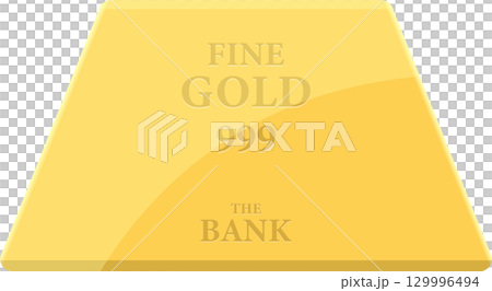 A shiny gold bar reflects light, with ?Fine Gold 999? and a generic ?The Bank? stamp. A shiny gold bar reflects light, with ?Fine Gold 999? and a generic ?The Bank? stamp. 129996494