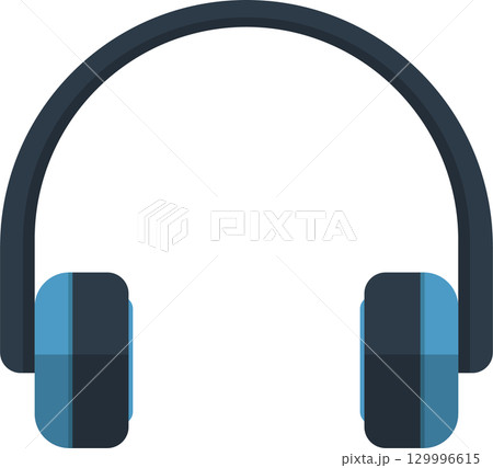 Illustration of headphones, commonly used for listening to music and audio content privately. Illustration of headphones, commonly used for listening to music and audio content privately. 129996615