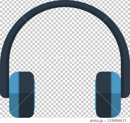 Illustration of headphones, commonly used for listening to music and audio content privately. Illustration of headphones, commonly used for listening to music and audio content privately. 129996615