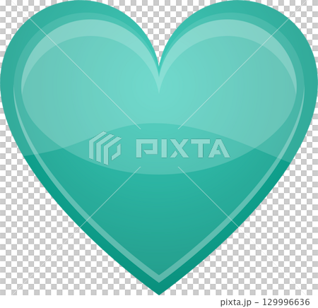 Teal heart with a glossy finish; symbol of love, affection, and emotional connection to others. 129996636