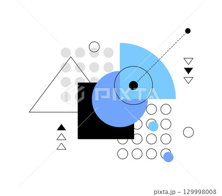 Statistics and data analysis. Abstract infographic element 129998008