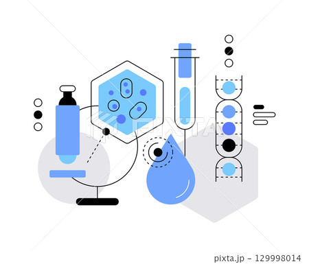 Medical research and medicals production,flat design icon vector illustration Medical research and medicals production,flat design icon vector illustration 129998014