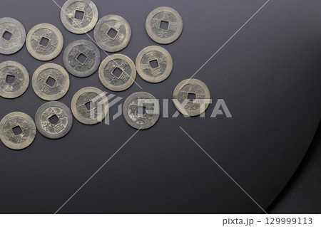 古銭の寛永通宝　江戸時代の貨幣通貨 129999113