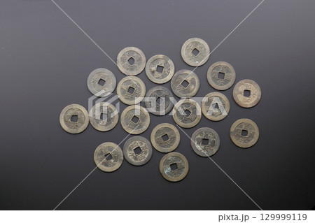 古銭の寛永通宝　江戸時代の貨幣通貨 129999119