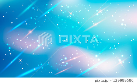 Dreamy winter night sky with soft blue gradient 129999590