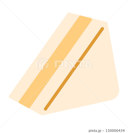 サンドイッチのフラットデザインイラスト素材 130000434