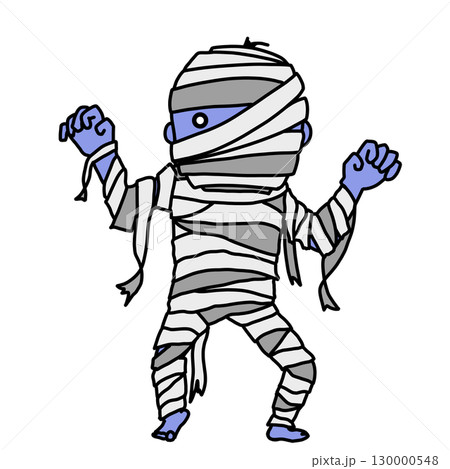 ハロウィンのミイラ男のイラスト 130000548