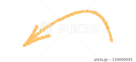 Pastel arrow icon in hand drawn sketch style forms a smooth swirl and curve. Crayon and chalk element shaped for direction or pointer use, ideal as a simple symbol in modern concepts. Pastel arrow icon in hand drawn sketch style forms a smooth swirl and curve. Crayon and chalk element shaped for direction or pointer use, ideal as a simple symbol in modern concepts. 130000685