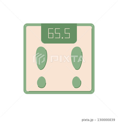 Flat gym equipment weight sticker. Healthy and strong tool ideal for workout and fitness use. Minimal design supports wellness, fits health sport themes. 130000839