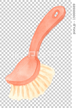 食器用ブラシ 水彩イラスト PNG透過背景 食器用ブラシ 水彩イラスト PNG透過背景 130000889