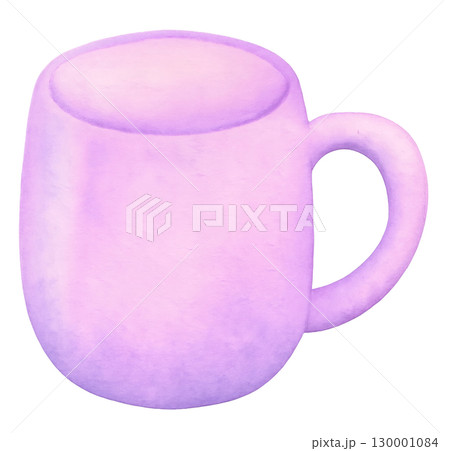 マグカップ 水彩イラスト PNG 透過背景 130001084