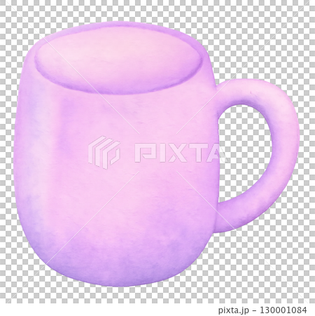 マグカップ 水彩イラスト PNG 透過背景 130001084