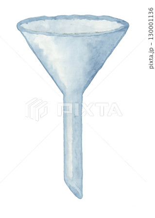 ろうと 漏斗 水彩イラスト PNG 透過背景 130001136