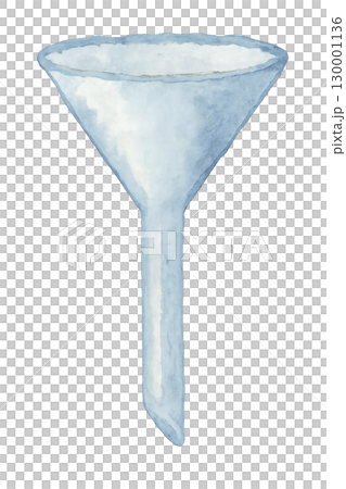 ろうと 漏斗 水彩イラスト PNG 透過背景 130001136