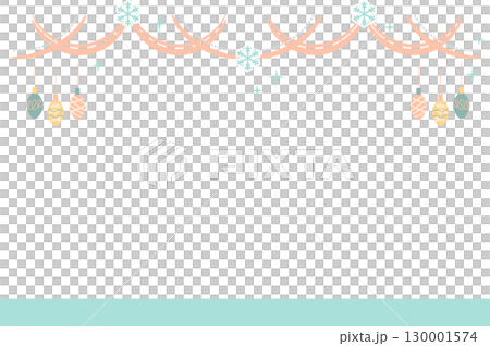 かわいいパーティーのイラストフレーム素材 130001574