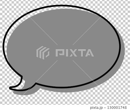 Simple speech bubble with misaligned lines - round 130001748