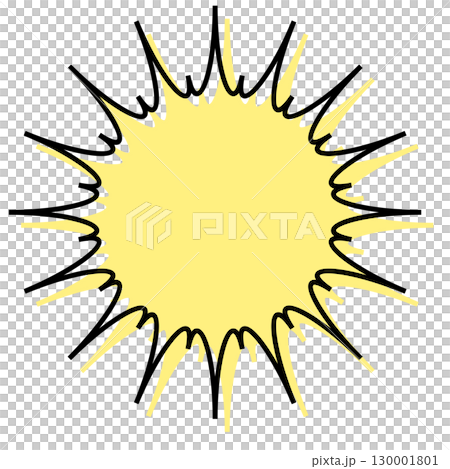 對話方塊內簡單、錯位的線條、鋸齒狀的形狀 130001801