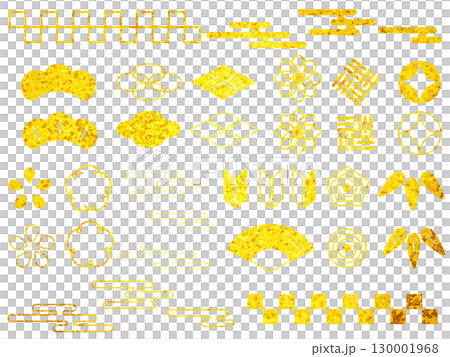 Japanese design decoration set 130001968