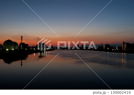 信濃川の朝景 信濃川の朝景 130002419
