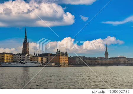 Stockholm Sweden, city skyline at Gamla Stan Riddarholmen islet 130002782