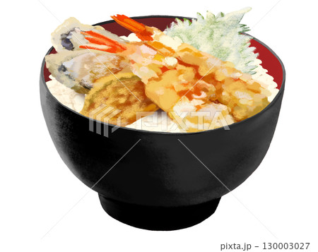 天丼（黒赤椀） 130003027