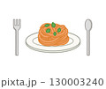 カフェメニュー イラスト パスタ 130003240
