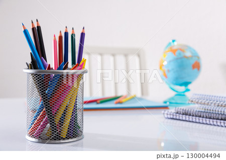School stationery on desk 130004494