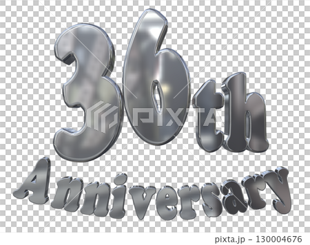 3DCG文字“36週年/36週年紀念馬克·斯帕克” 130004676