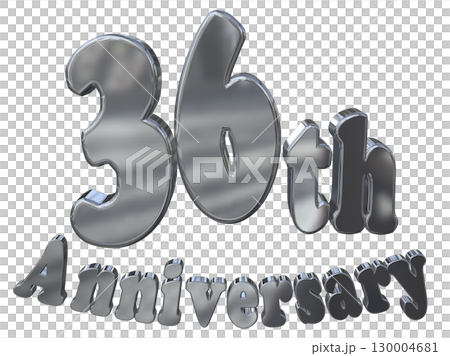 3DCG文字「36th Anniversary/36周年マークキラキラ」 130004681