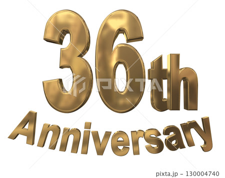 3DCG文字「36th Anniversary/36周年マークキラキラ」 130004740