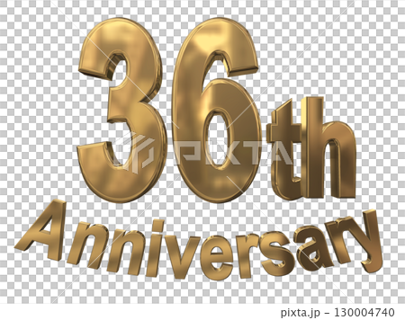 3DCG text "36th Anniversary/36th Anniversary Mark Sparkle" 130004740