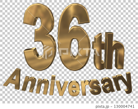 3DCG文字“36週年/36週年紀念馬克·斯帕克” 3DCG文字“36週年/36週年紀念馬克·斯帕克” 130004741