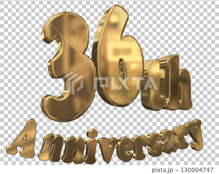 3DCG text "36th Anniversary/36th Anniversary Mark Sparkle" 130004747