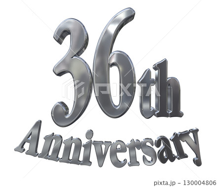 3DCG文字「36th Anniversary/36周年マークキラキラ」 130004806